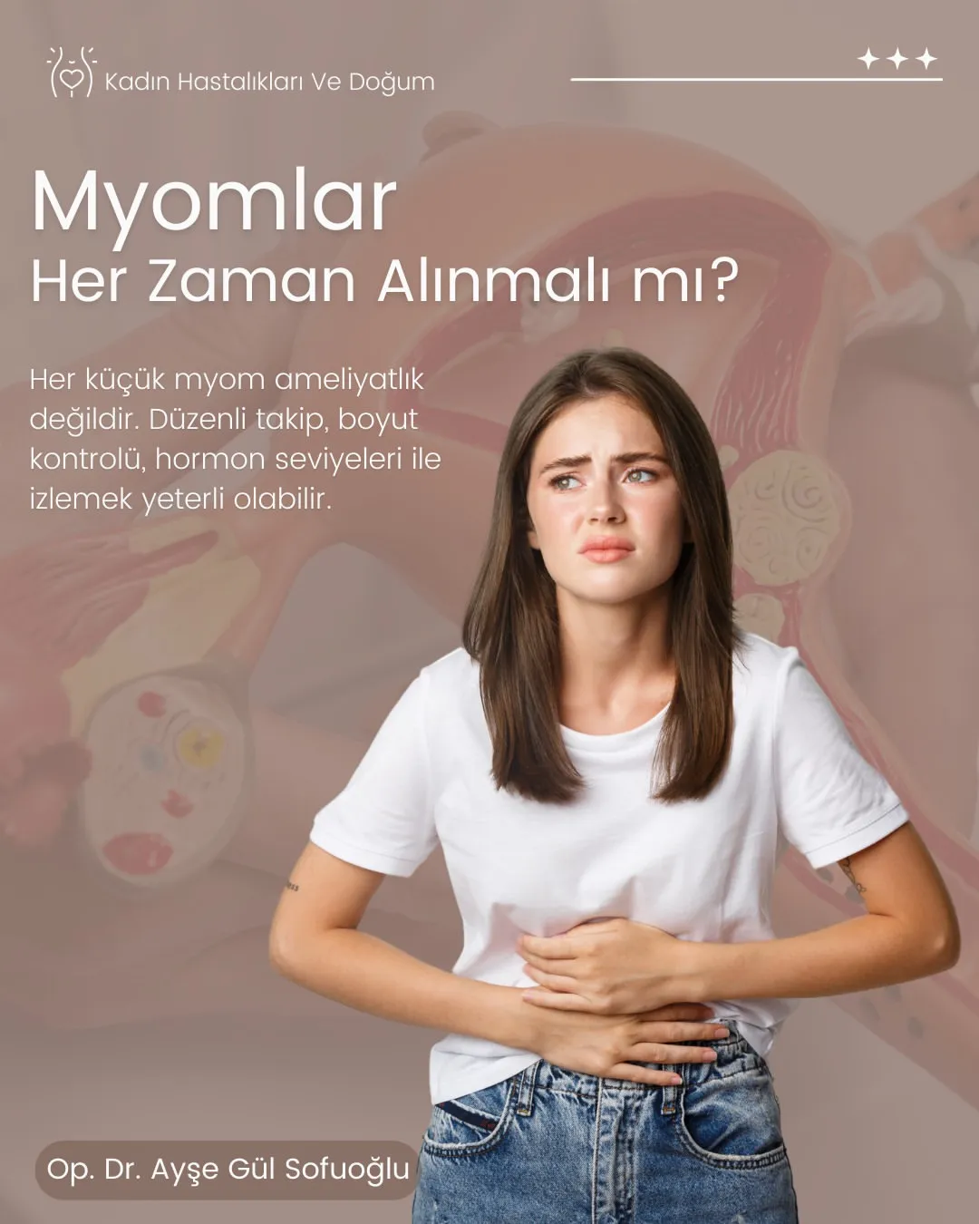 🧩 Myomlar, rahimde oluşan iyi huylu tümörlerdir. Genellikle sessizdirler ama bazen sessizliği b_2026